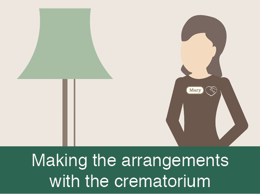 Making arrangements with the crematorium